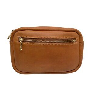 Parker Clay Light Brown Leather Desta Belt Bag